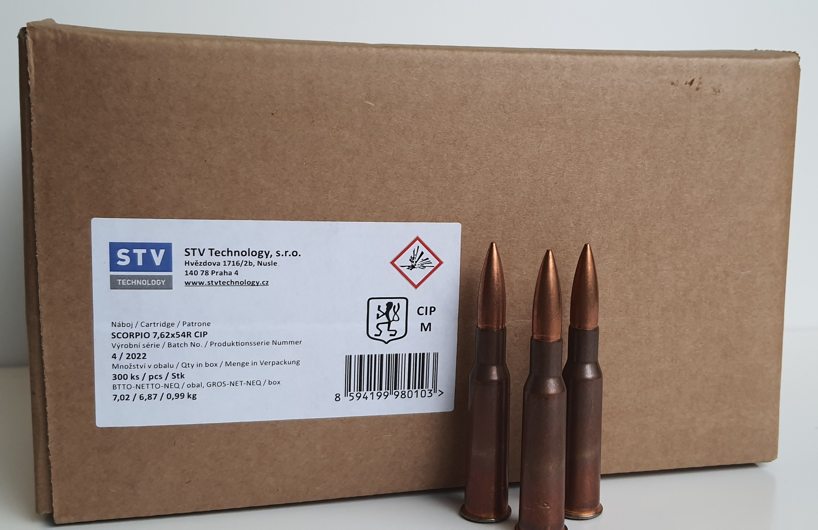 7.62x54R 147gr FMJ STV